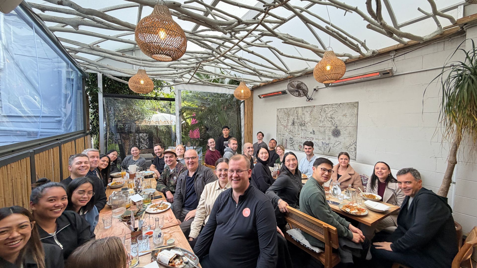 Overdose Auckland team gathered around a table